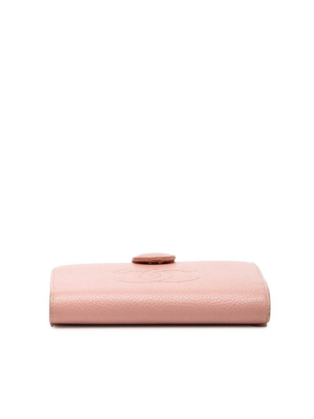 Chanel CC Logo Bifold Wallet Pink Caviar Leather - Picture 3 of 9